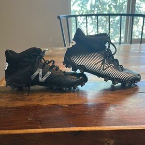 New Balance Black and White Kids Cleats